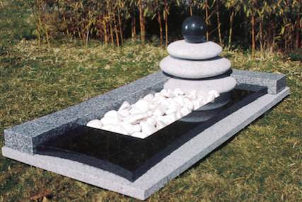 Monuments Funéraires et Cinéraires en acier - Pierre Tombale - Tombe  Moderne Design Zen Originale - Artombal