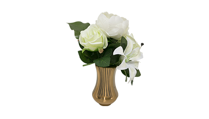 Bouquet de columbarium artificiel blanc
