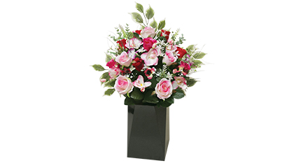 Grand bouquet artificiel rose 